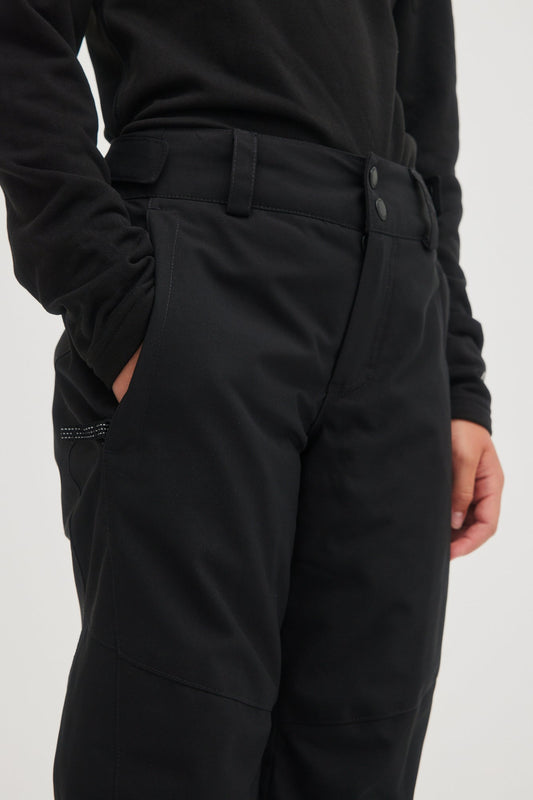 oneill youth kids girls charm 10k waterproof ski and snowboarding winter pant black out pocket