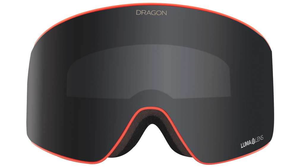 Dragon Ranalter Signature PXV Ski Snowboard Goggles Red Black White Dark Smoke Gray Lens