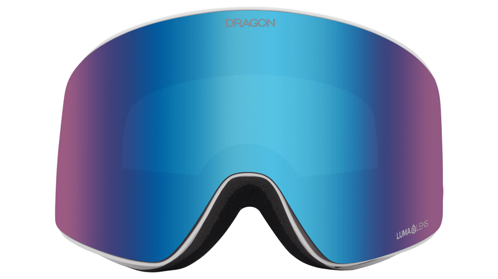 Dragon Alliance PXV Flat Lens Ski Snowboard Goggles Iguchi Signature Blue Blue Ion Mirror Lens Front Face