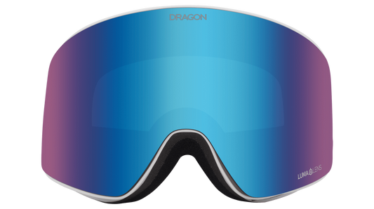 Dragon Alliance PXV Flat Lens Ski Snowboard Goggles Iguchi Signature Blue Blue Ion Mirror Lens Front Face