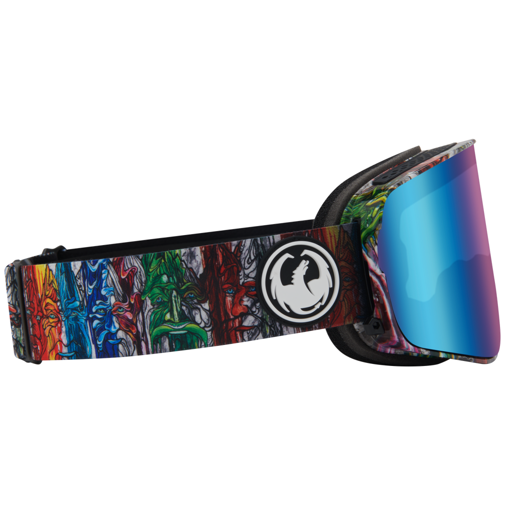 Dragon Chris Benchetler Signature Series NFX2 Ski Snowboard Flat Lens Goggle Blue Mirror Lens