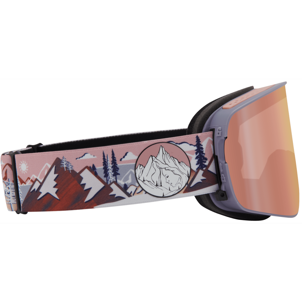 Dragon Kimmy Fasani Signature NFX2 Quick Change Flat Lens Ski Snowboard Goggles Pink Pink Mirror Lens