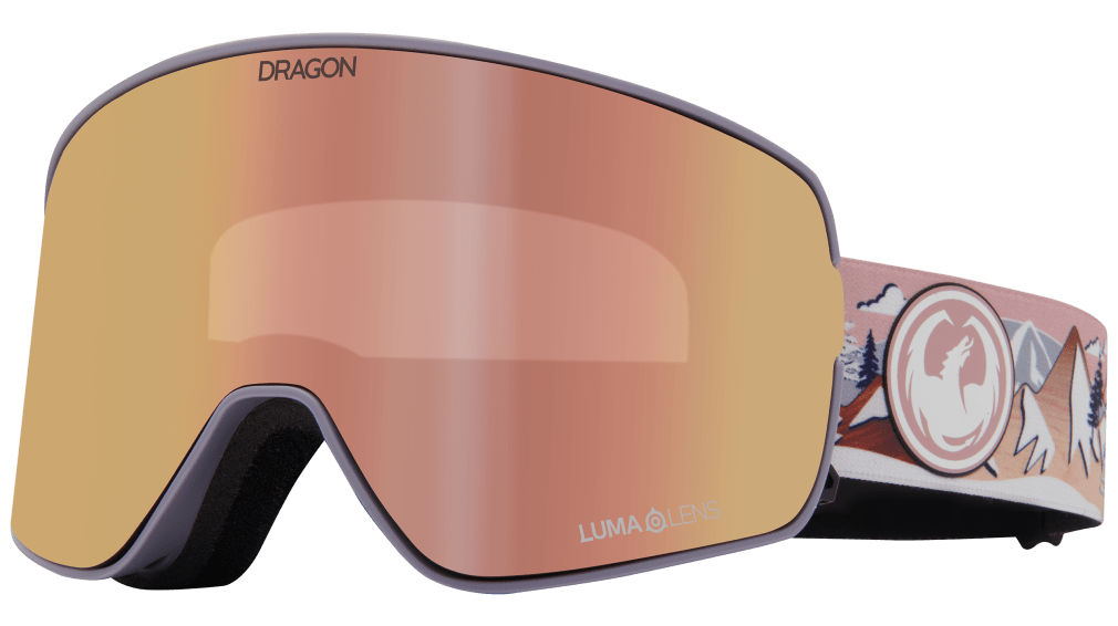 Dragon Kimmy Fasani Signature NFX2 Quick Change Flat Lens Ski Snowboard Goggles Pink Pink Mirror Lens