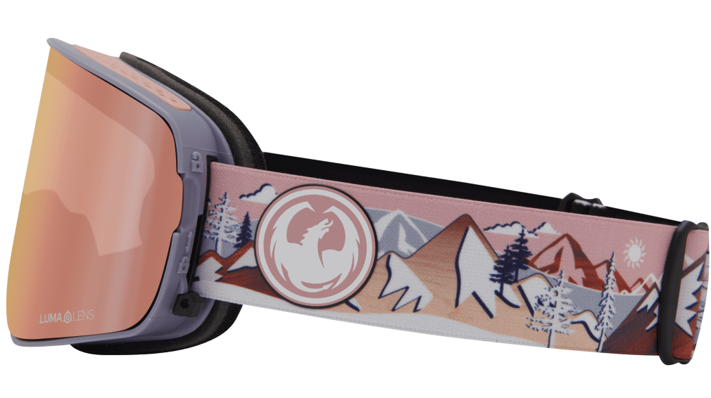 Dragon Kimmy Fasani Signature NFX2 Quick Change Flat Lens Ski Snowboard Goggles Pink Pink Mirror Lens