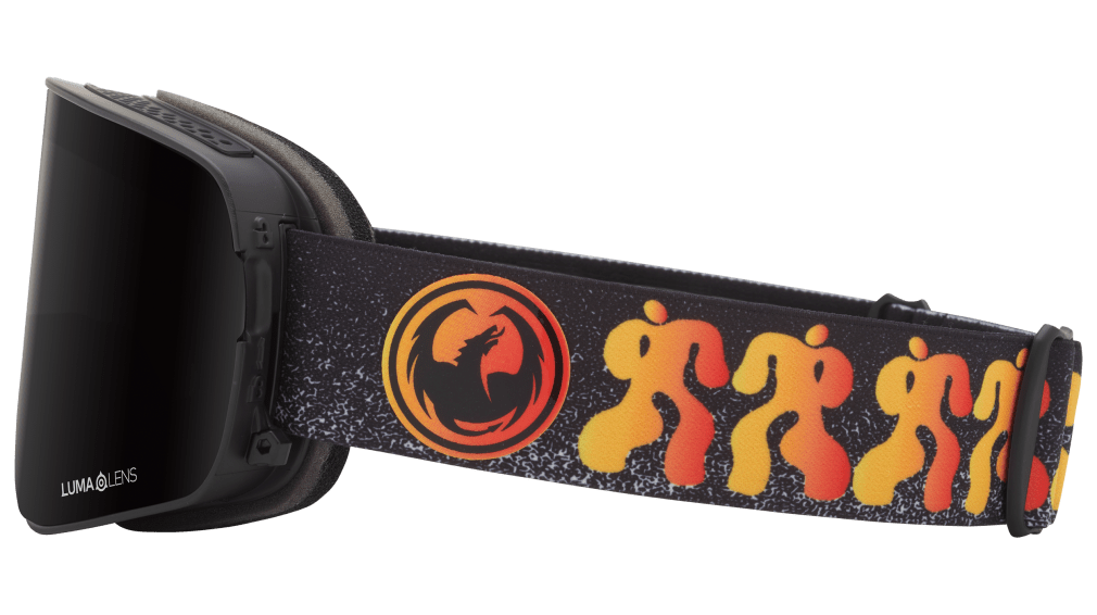 Dragon Alliance NFX2 Flat Lens Quick Change Frameless Ski Snowboard Goggle Forest Bailey Signature Black Orange Midnight Black Lens Orange Black Halloween Band