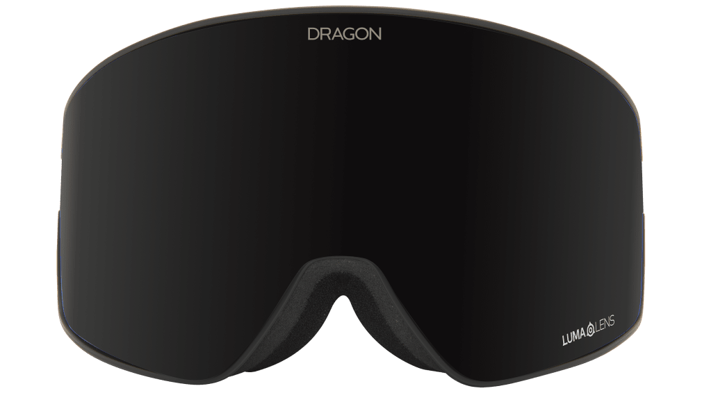 Dragon Alliance PXV2 Quick Change Flat Lens Ski Snowboard Goggles Midnight Black Midnight Black Lens Front Face