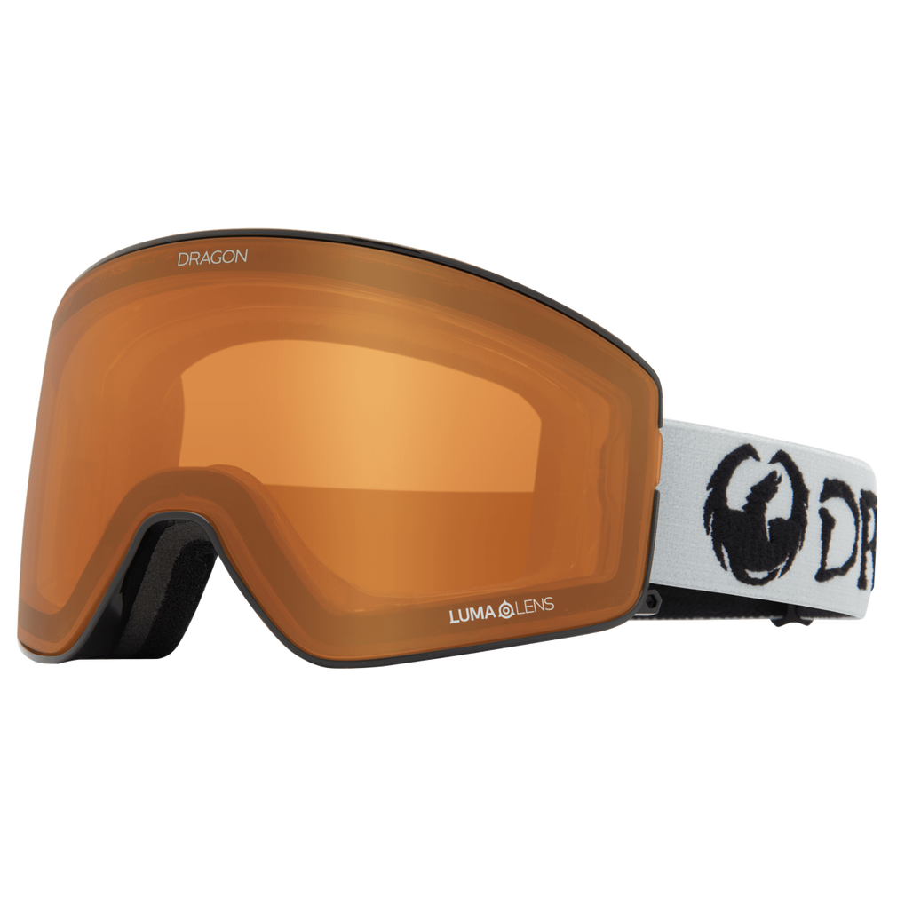 Dragon Alliance PXV2 Quick Change Flat Lens Ski Snowboard Goggles Classic Gray Amber Lens