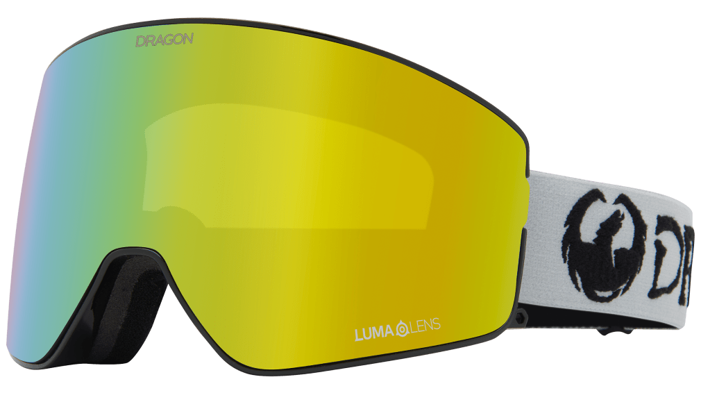Dragon Alliance PXV2 Quick Change Flat Lens Ski Snowboard Goggles Classic Gray Gold Ion Mirror Lens