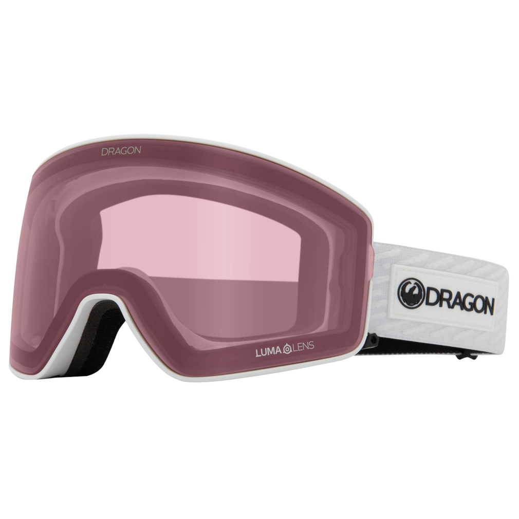Dragon Alliance PXV2 Quick Change Flat Lens Ski Snowboard Goggles Blizzard White Light Rose Lens