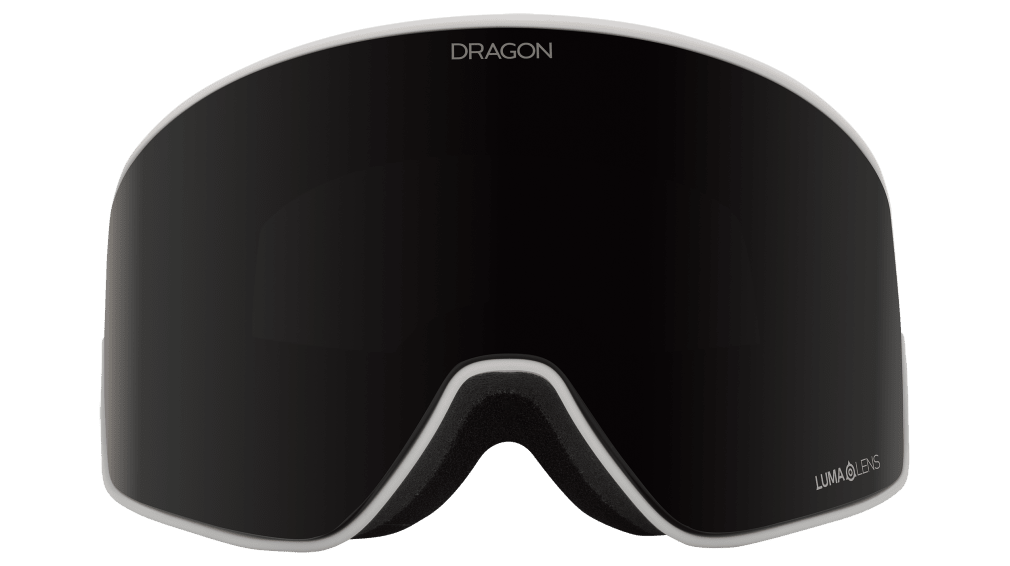Dragon Alliance PXV2 Quick Change Flat Lens Ski Snowboard Goggles Blizzard White Dark Smoke Gray Lens Front Face
