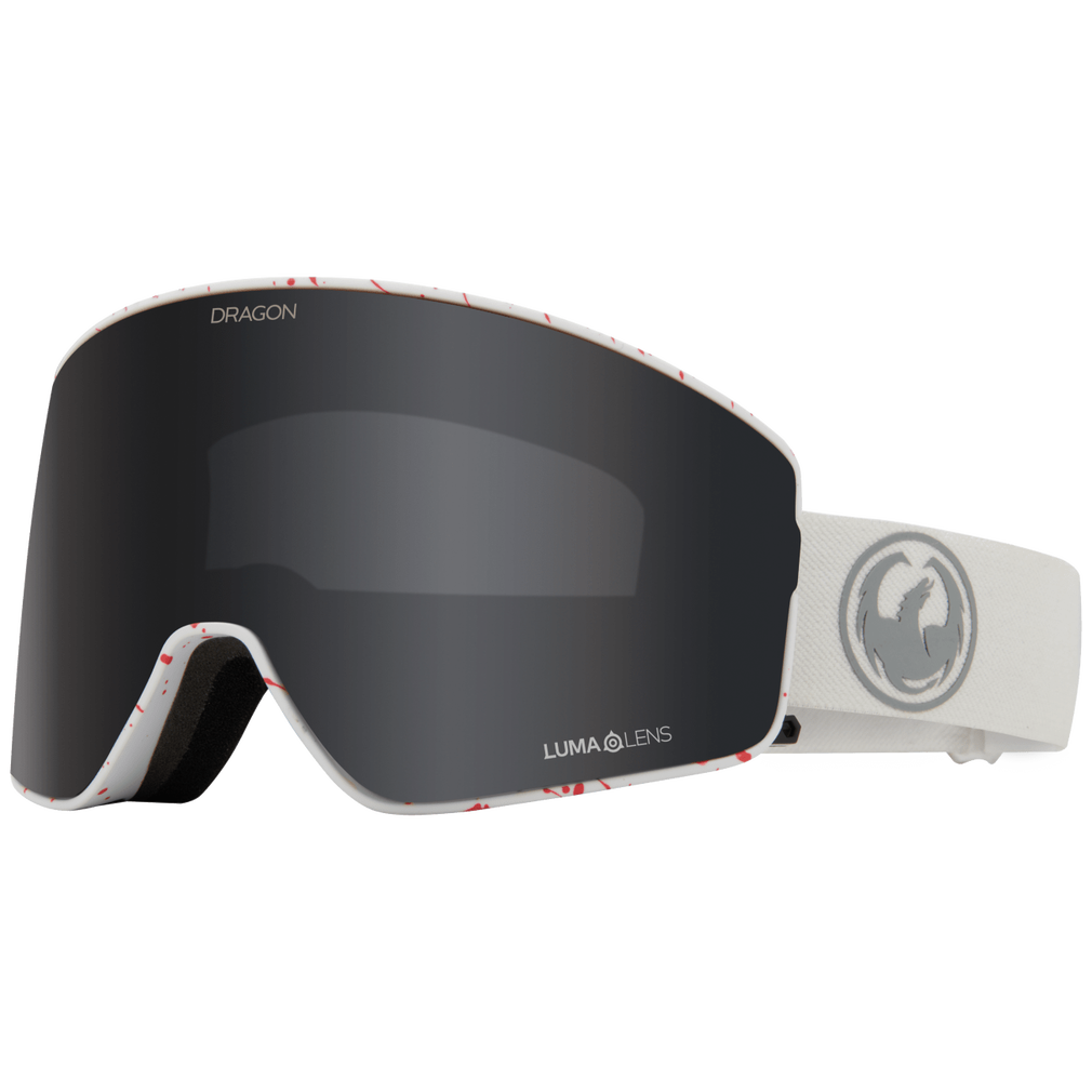 Dragon Alliance PXV2 Quick Change Flat Lens Ski Snowboard Goggles Reused Dark Smoke Gray Lens