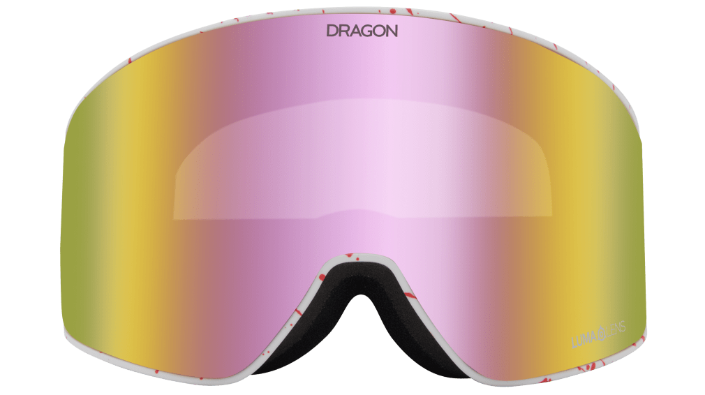 Dragon Alliance PXV2 Quick Change Flat Lens Ski Snowboard Goggles Reused Pink Ion Mirror Lens