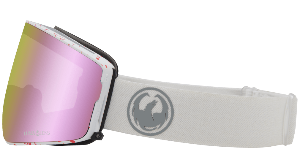 Dragon Alliance PXV2 Quick Change Flat Lens Ski Snowboard Goggles Reused Pink Ion Mirror Lens