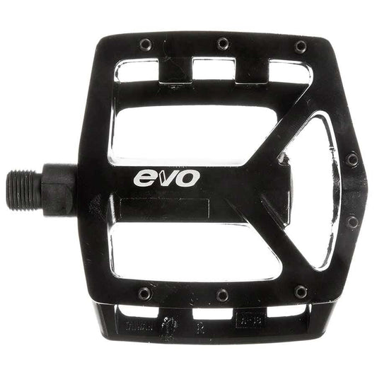 EVO Freefall DX Metal Aluminum Alloy Flat Platform Pedals Black 9/16"