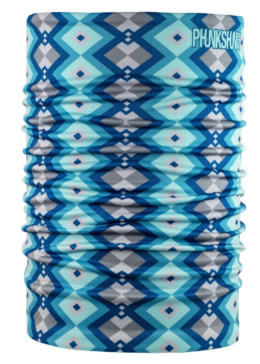 Phunkshun Double Tube Geodesic Dual Layer Face Mask Blues