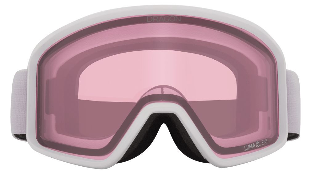 Dragon Alliance DXT OTG Small Fit Youth Flat Lens Ski Snowboard Goggles Lilac Lite Pink Light Rose Lens Front Face