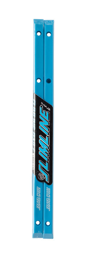 Santa Cruz Slimline Skateboard Rails Cyan Blue Package