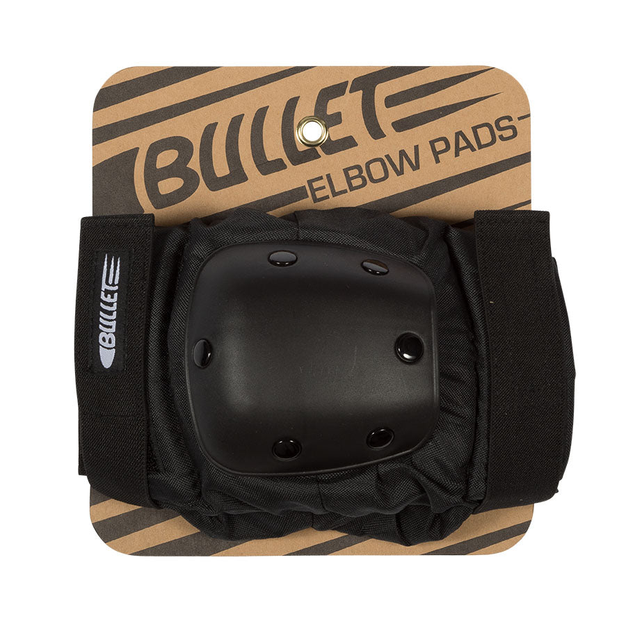 Bullet Safety Gear Black Elbow Skateboarding Roller Blading Pads