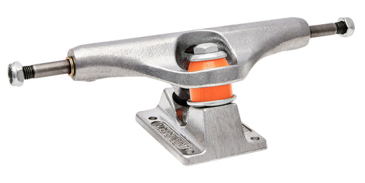 Independent Truck company Polished Mid Skateboard Trucks Silver Front with Bushings