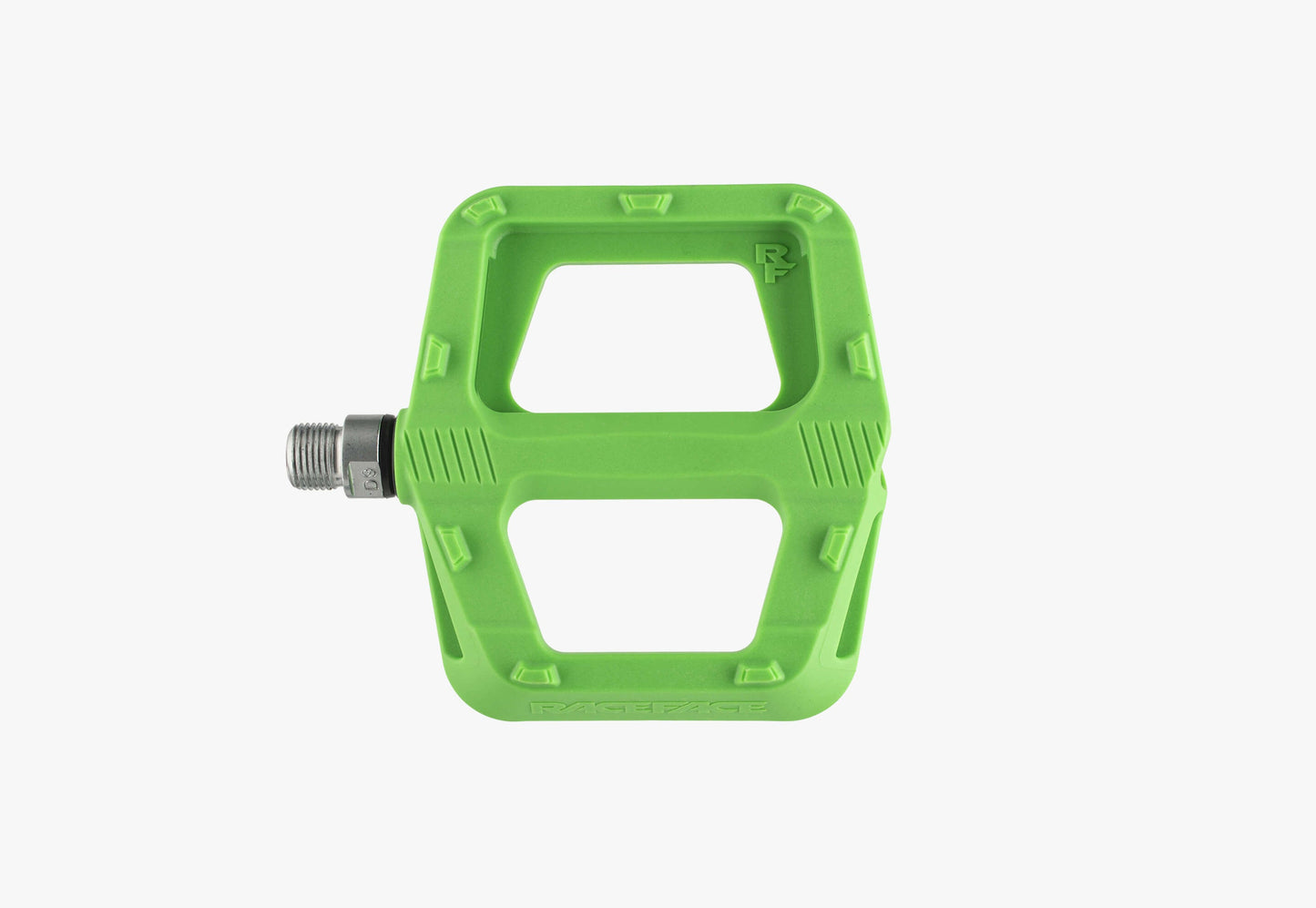 Raceface Ride Platform Pedals Green Composite 9/16" Top