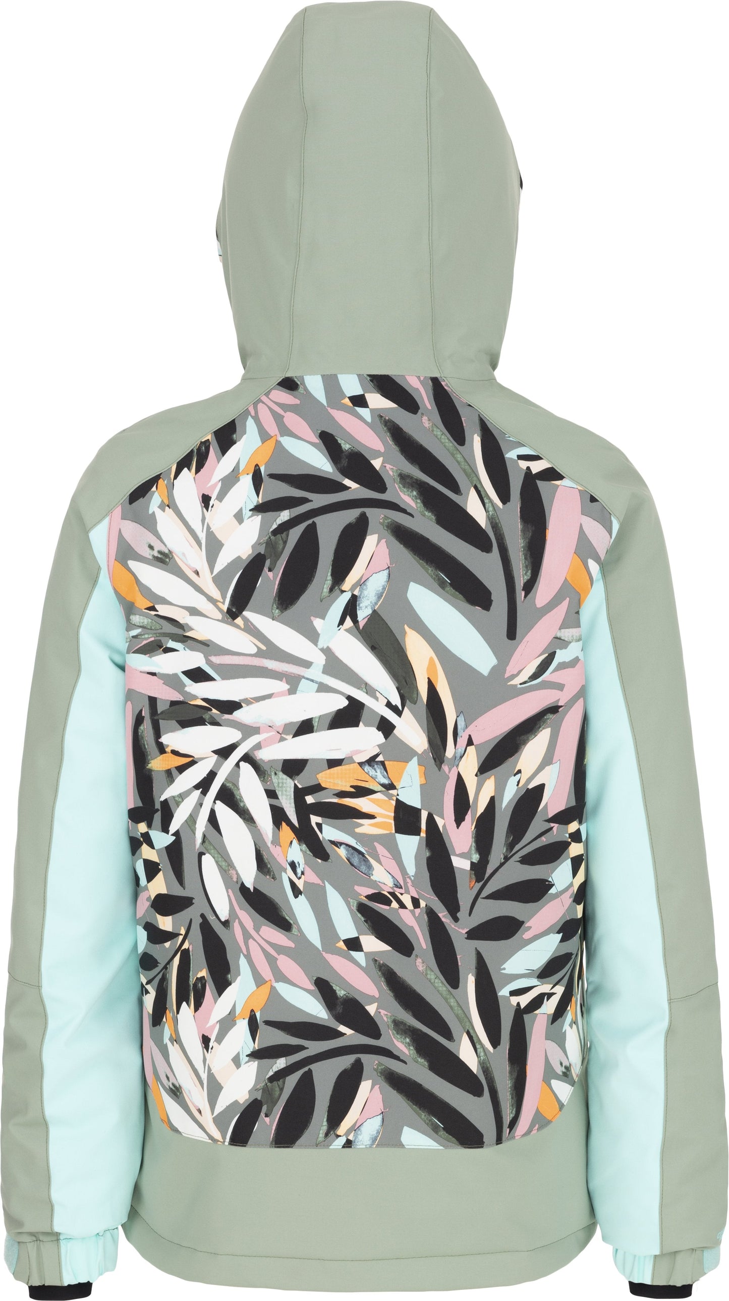 O'Neill Girl's Allure Ski and Snowboard Jacket Green Back