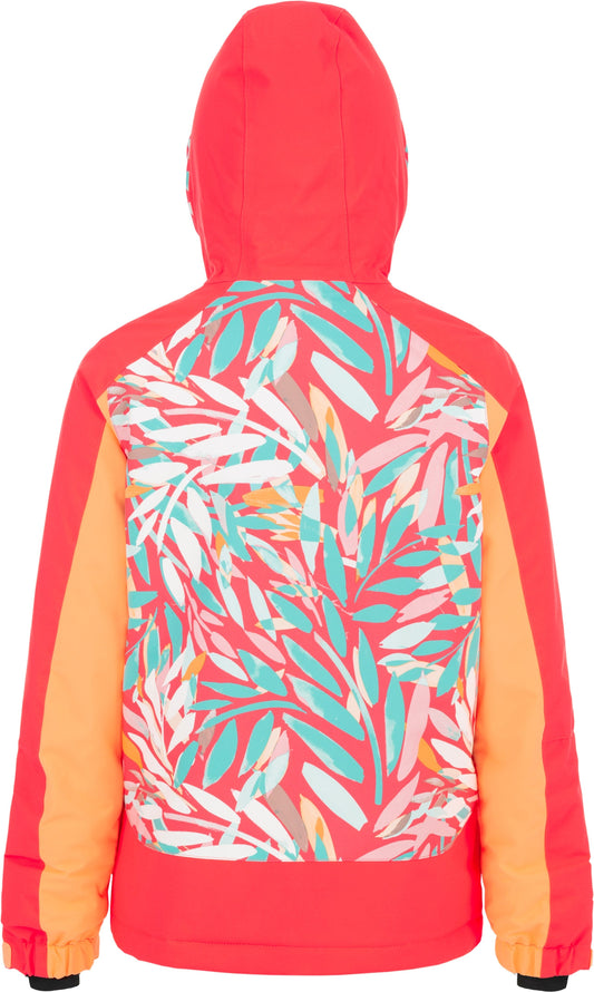 O'Neill Girl's Allure Ski and Snowboard Jacket Red Back