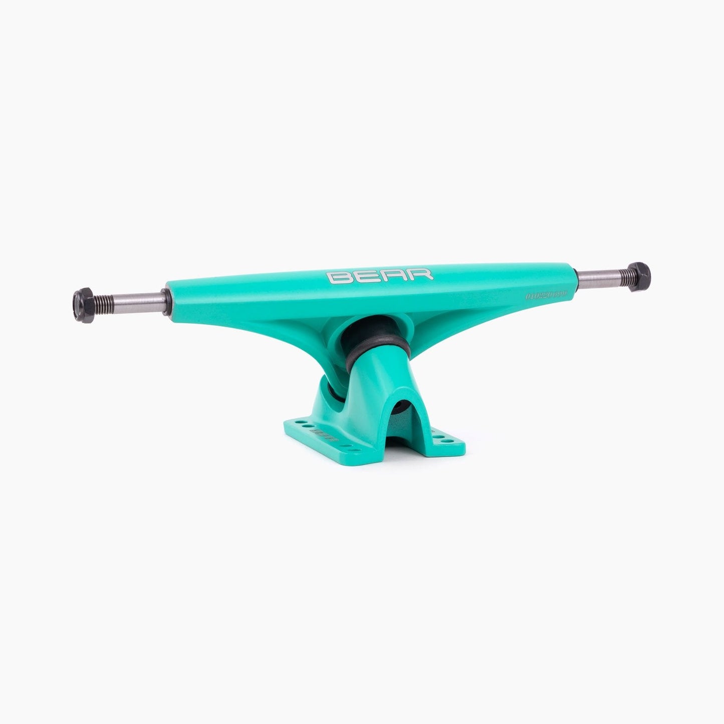 Bear Trucks 180 mm 50 degree Reverse Kingpin Downhill Longboard Trucks Mint Teal Blue Back Angle
