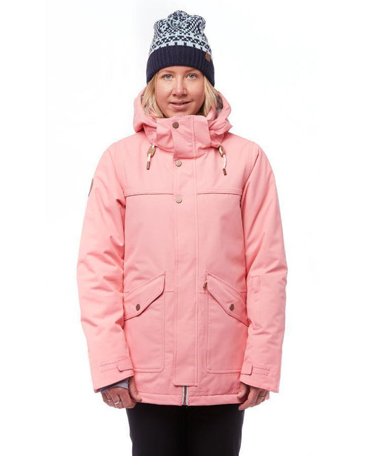 Rojo Womens Ladies Juniors Aster Ski Snowboard Jacket Flamingo Pink