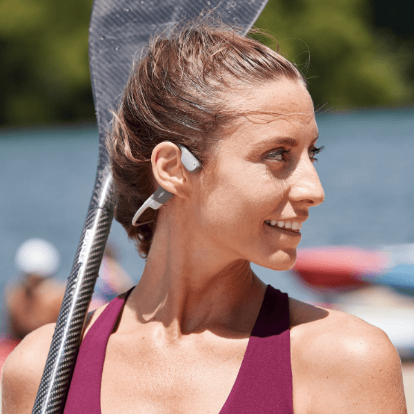 Shokz OpenRun Open Ear Headphones Ear Buds Gray