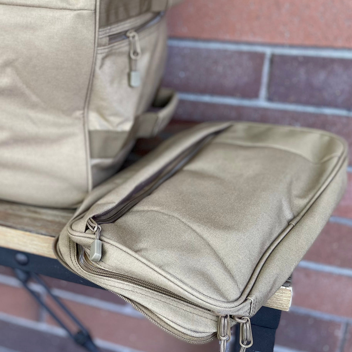 Wolftraders AlphaRoller Wheeled Deployment Luggage Bag Olive Draft Green Removable Side Bag