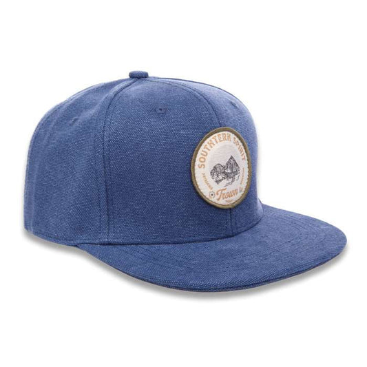 Trown Surena Southern Spirit Adjustable Strapback Flat Brim Cap Blue