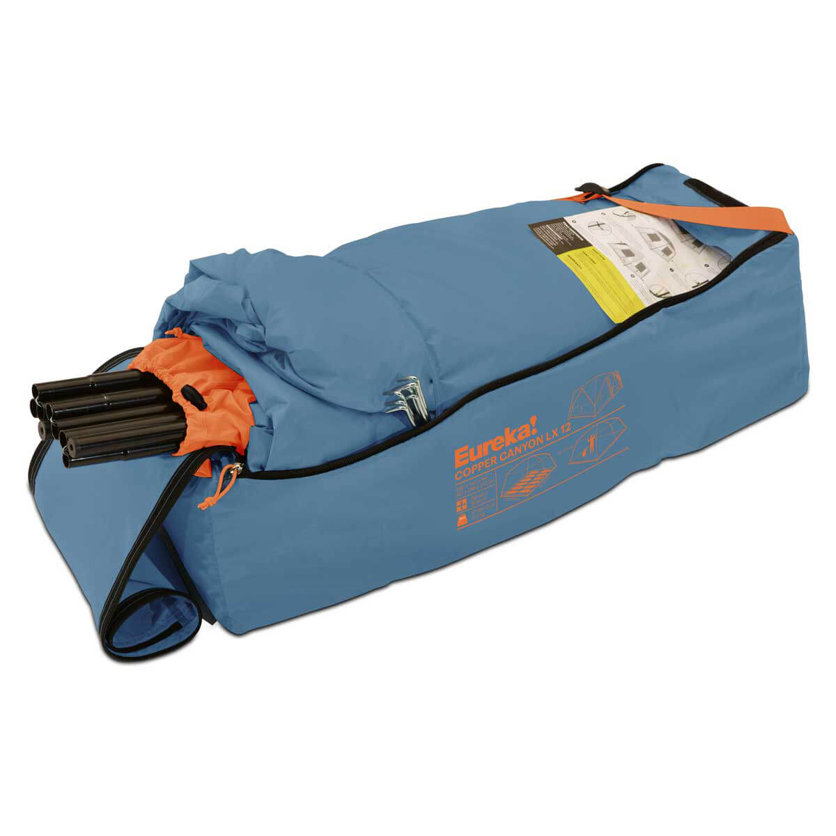 Eureka Copper Canyon LX 12-Man Cabin 2-Bedroom Tent Packed in Bag