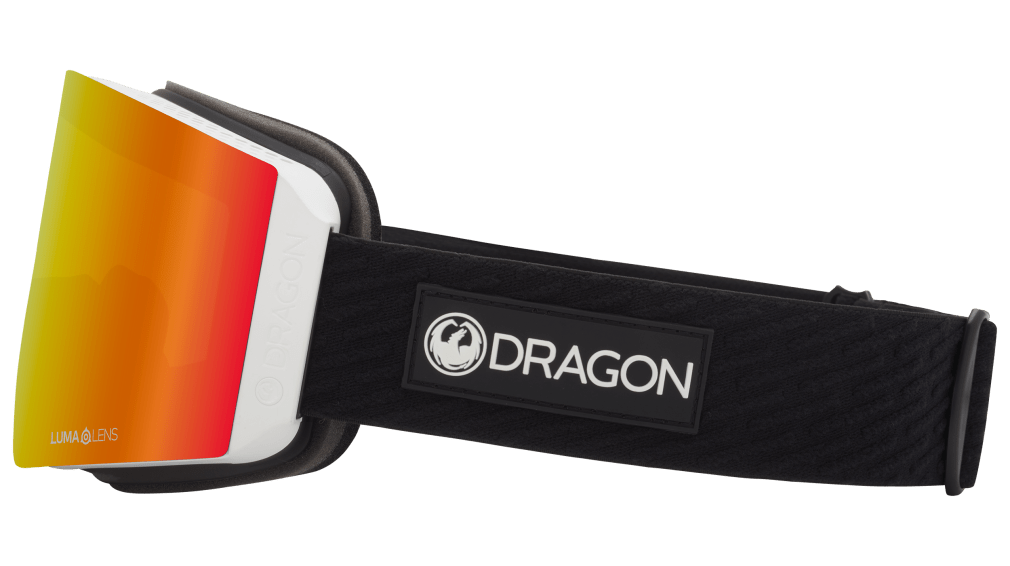 Dragon Alliance RVX Magnetic OTG Quick Change Ski Snowboard Goggles Icon Black White Red Ion Mirrored Lens Band