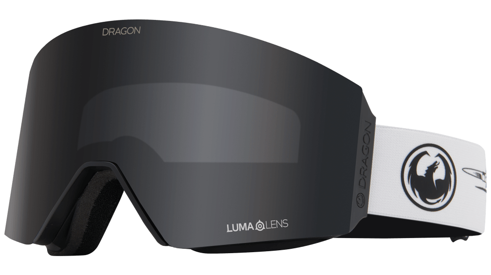 Dragon Jossi Wells Signature Series RVX Magnetic OTG Ski Snowboard Goggles White Dark Smoke Black Grey Lens