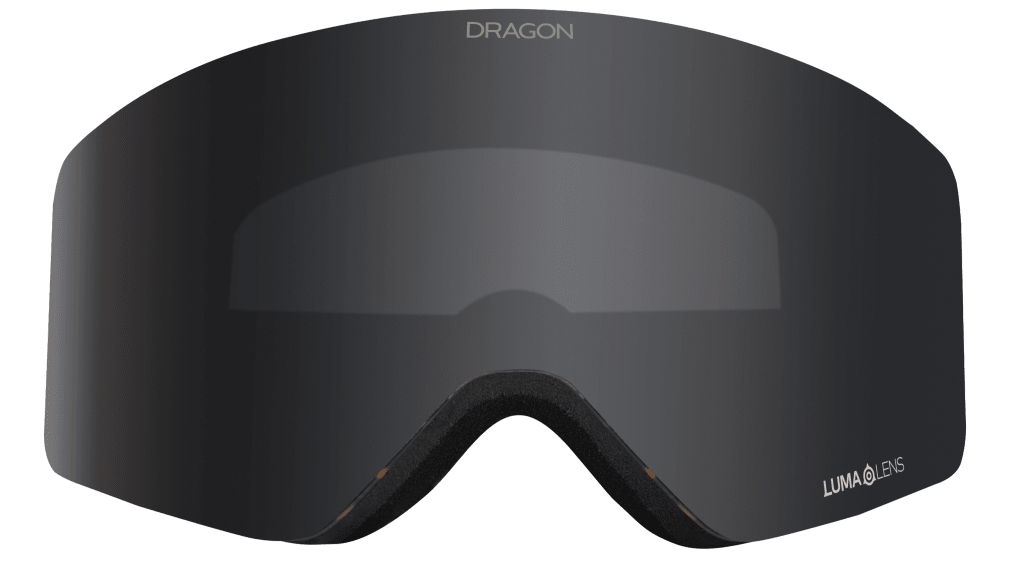 Dragon R1 OTG Over the Glasses Rimless Flat Lens Goggle Fireleaf Black Smoke Grey Lens