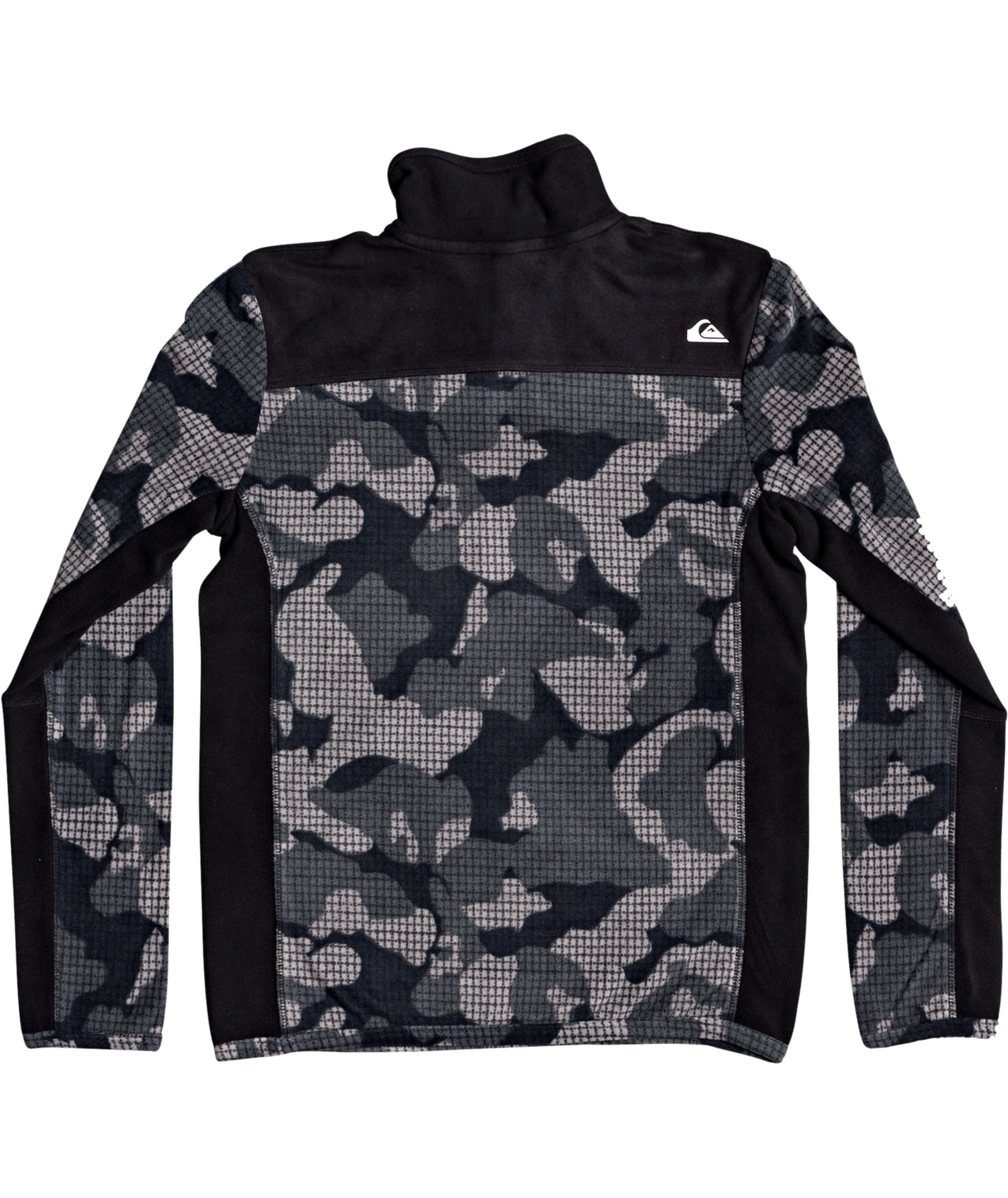 Quicksilver Boy's Aker Technical Half-Zip Fleece True Black Back View