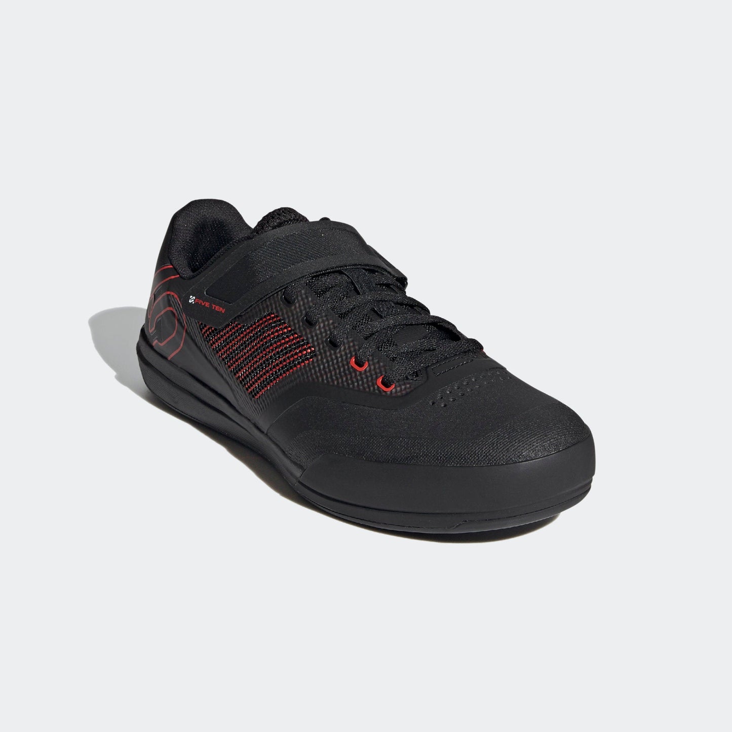 Five Ten Men's Hellcat Pro Clipless MTB Mountain Bike Shoes Red/Core Black/Core Black Front Outside