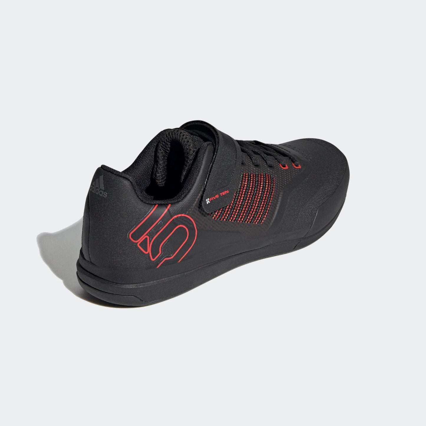 Five Ten Mans Hellcat Pro Clipless MTB Mountain Bike Shoes Red/Core Black/Core Black Back Outside