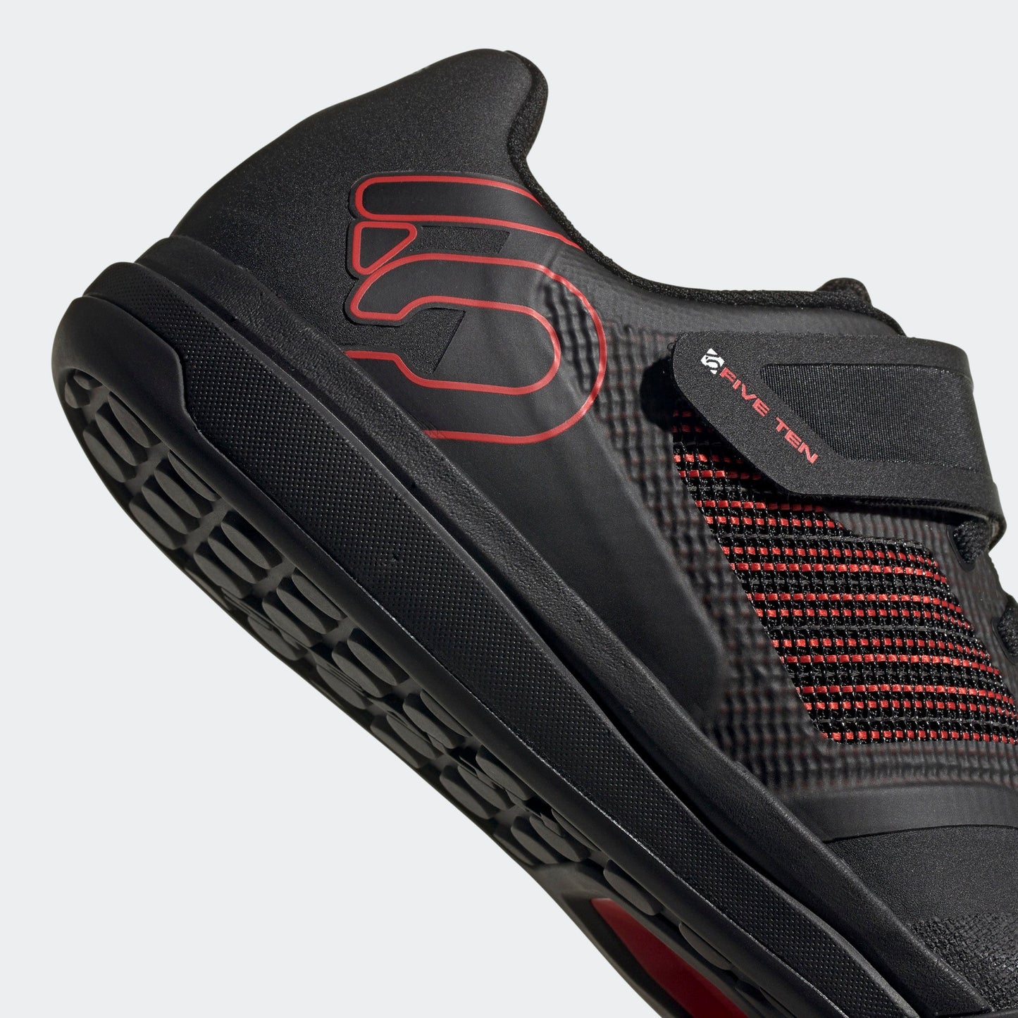 Five Ten Men's Hellcat Pro Clipless MTB Mountain Bike Shoes Red/Core Black/Core Black Heel