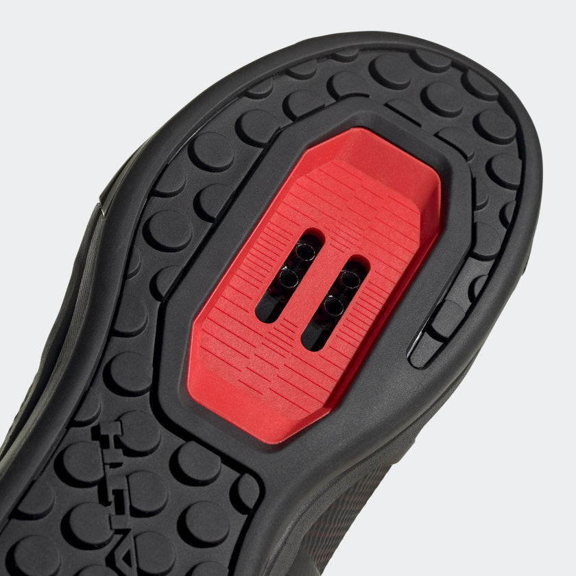 Five Ten Men's Hellcat Pro Clipless MTB Mountain Bike Shoes Red/Core Black/Core Black Clipless Cleat Placement