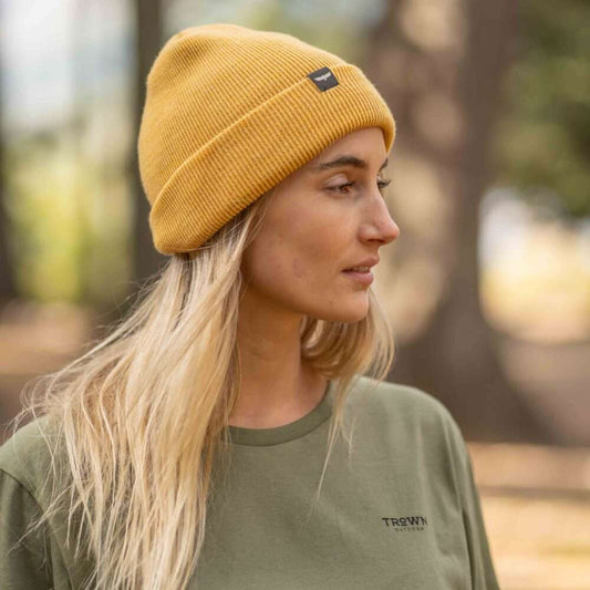 Trown Classic Fold Over Beanie Gold