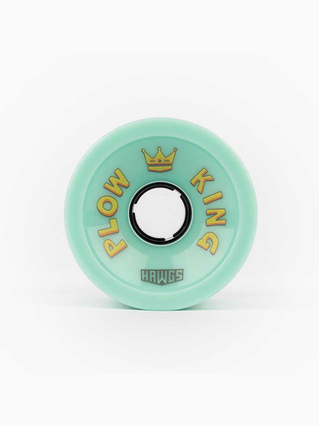 hawgs wheels plow kings 72mm 78a longboard wheels ocean teal blue front