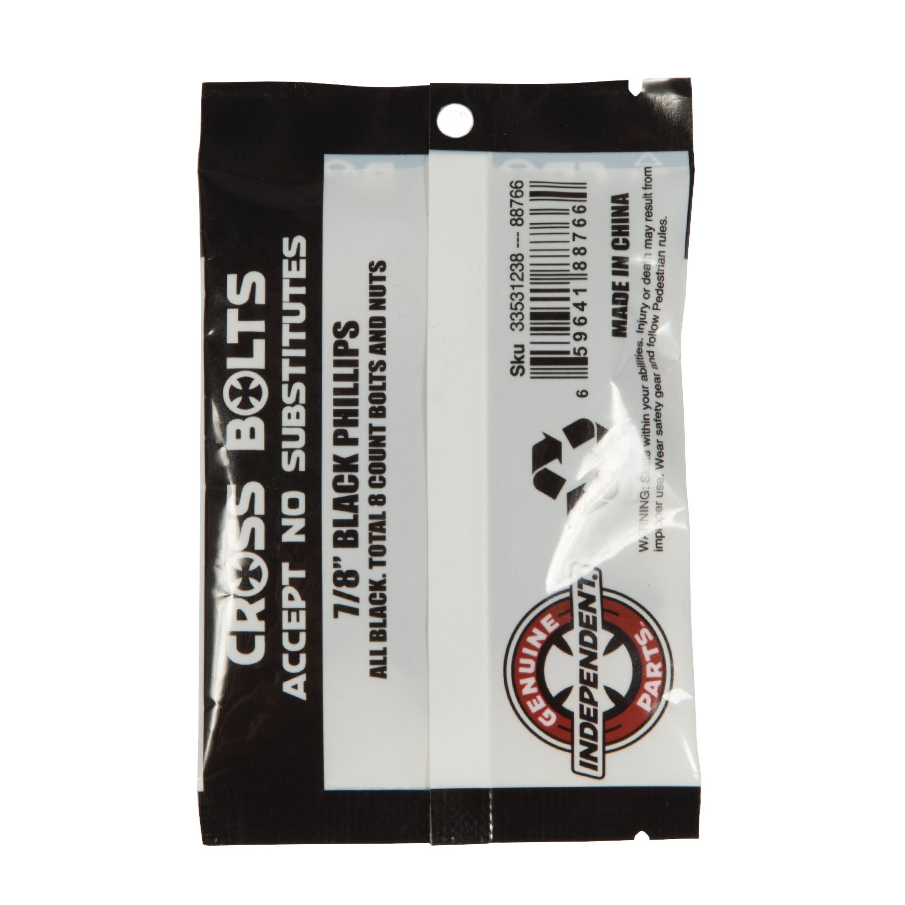 Genuine Parts Phillips 7/8 in Skate Hardware black