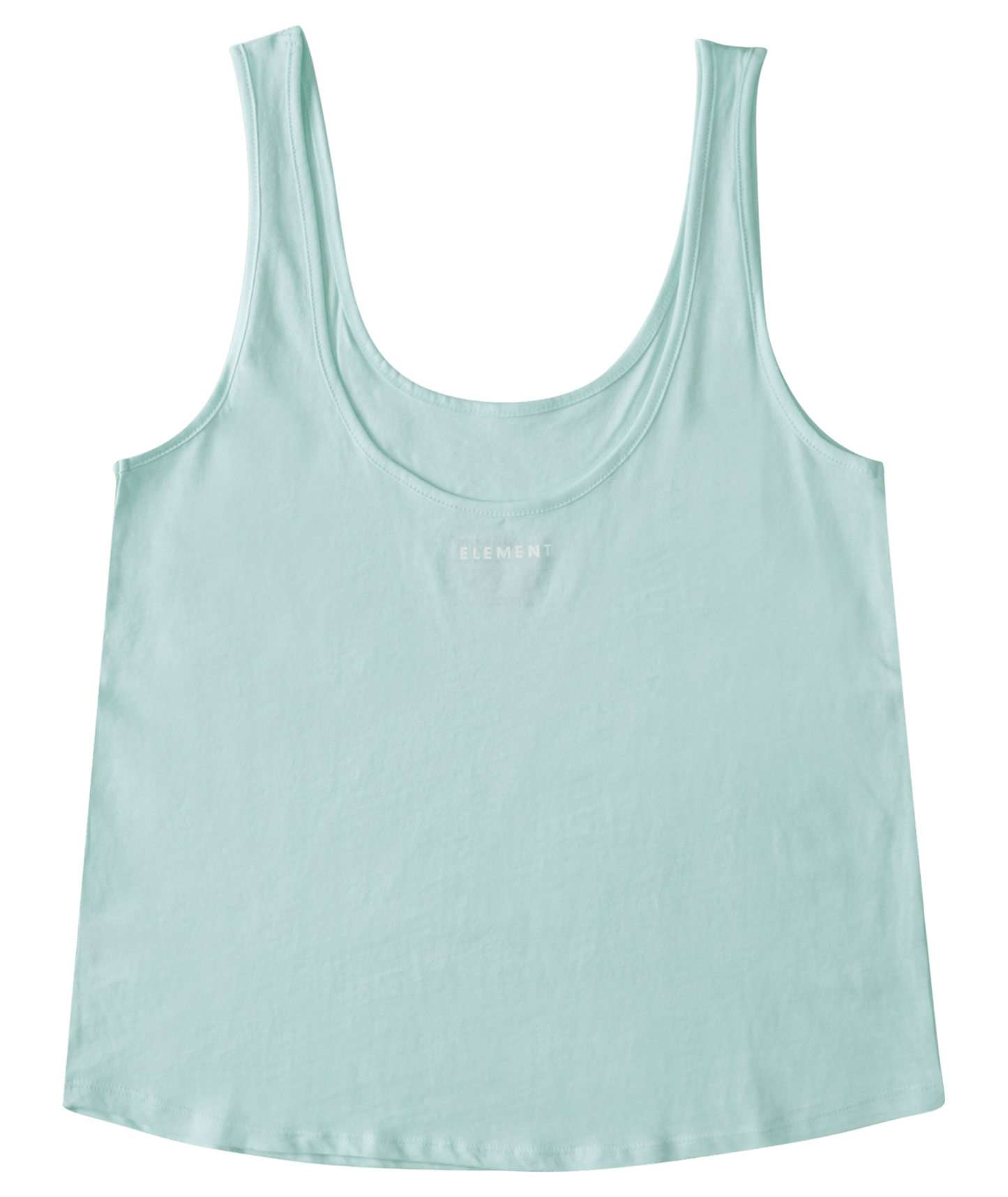 Element Women's Branded Low Back Scoop Tank Top Light Blue Back