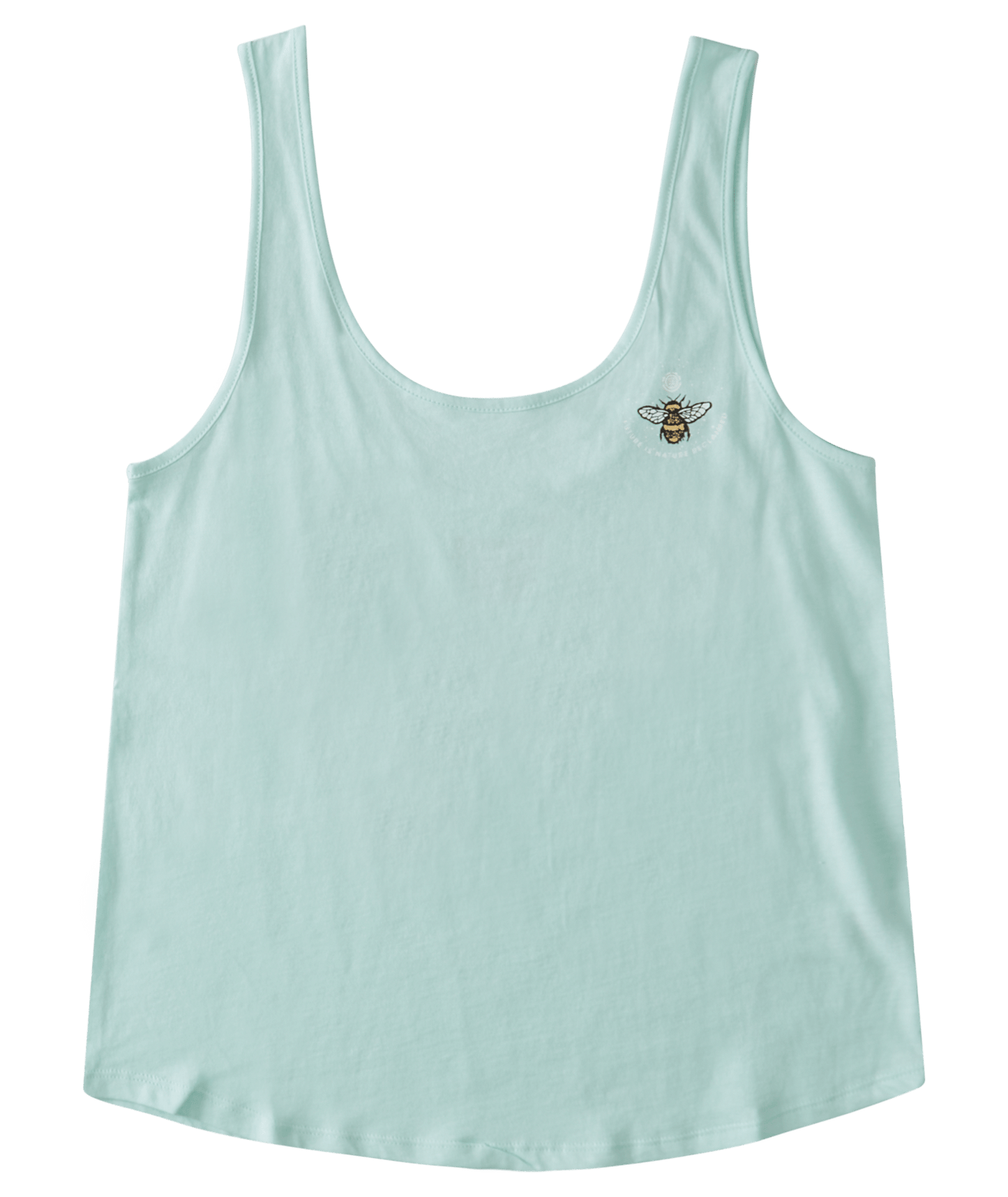 Element Women's Branded Low Back Scoop Tank Top Light Blue Front