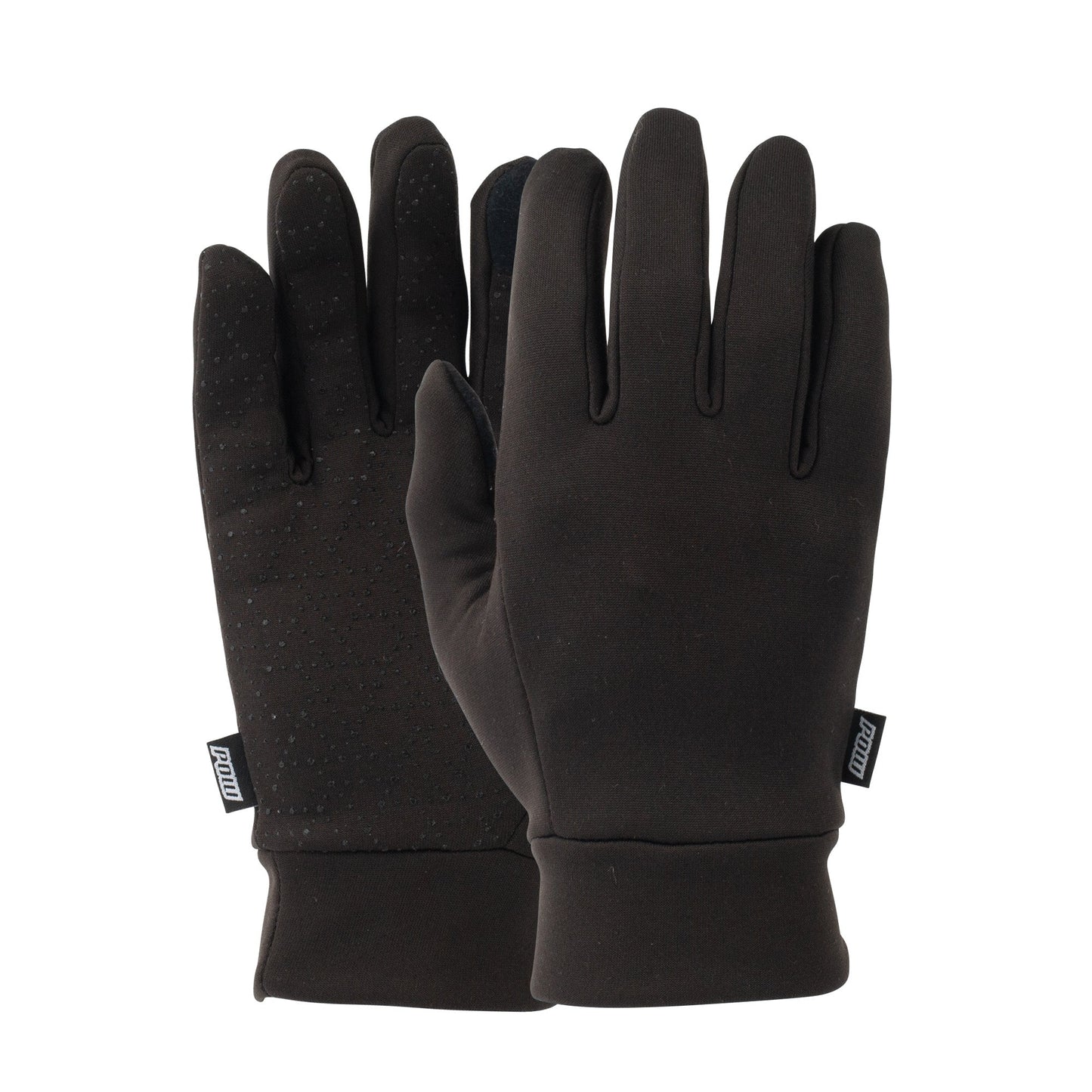 Pow Gloves Youth Kids Boys Girls Unisex Micro Fleece Winter Glove Liners Black