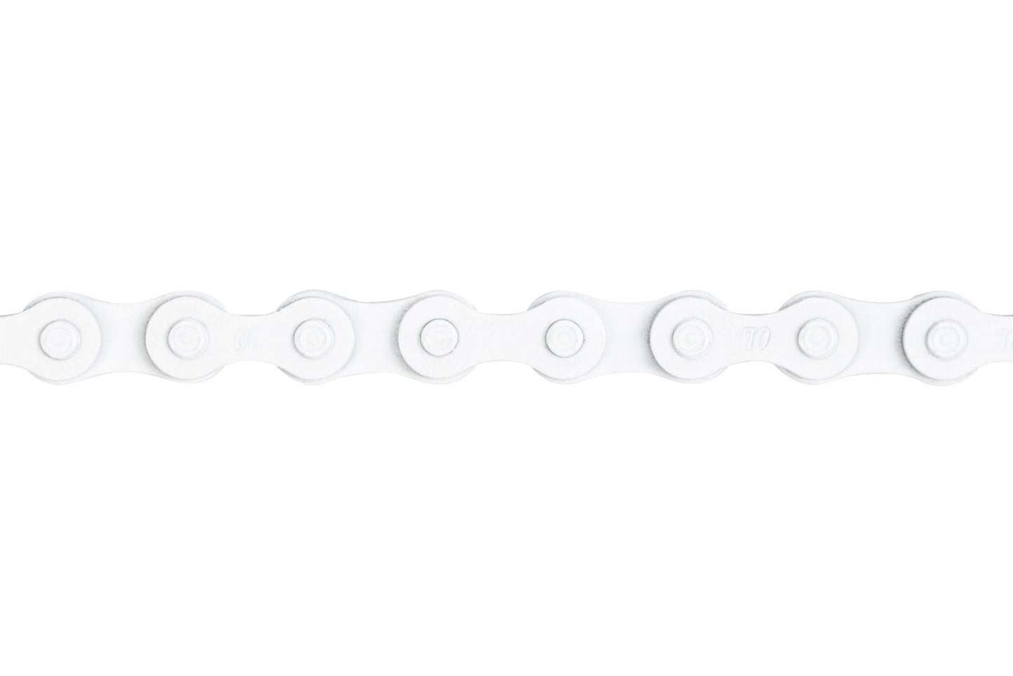 Odyssey Blue Bird Single Speed BMX Bike Chain with Half Link End White