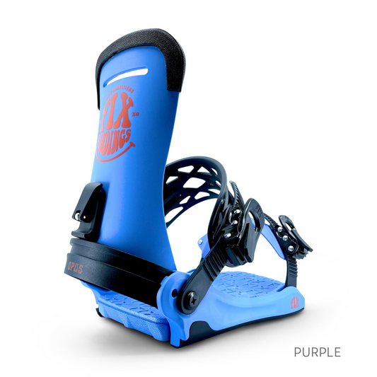 Fix Binding Company Womans Opus Series Snowboard Bindings Purple