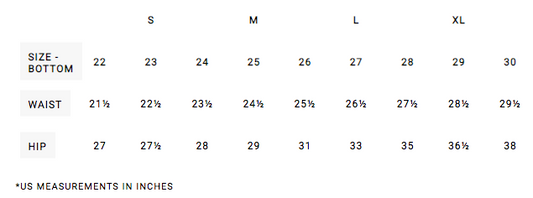 RVCA Boys Bottoms Size Chart