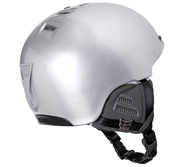 Kali Protectives Sima Epic Ski and Snowboard Helmet silver/black back angle